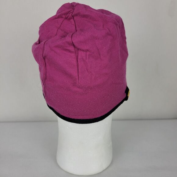 Icebreaker X Cabelas Merino Wool Beanie Hat One Size Reversible Black Pink FLAWS - Picture 15 of 16
